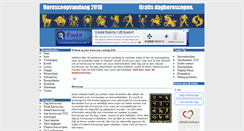 Desktop Screenshot of horoscoopvandaag.eu